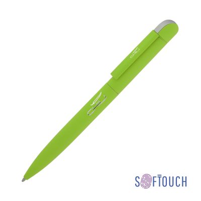 Ручка шариковая Jupiter, покрытие soft touch, зеленое яблоко-0