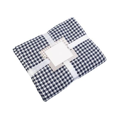 Плед Ritz , 140 х 200 см, темно-синий с белым-0