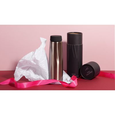 Термос Calypso 500 мл, стальной корпус, крышка в покрытии soft touch, стальной серый-1