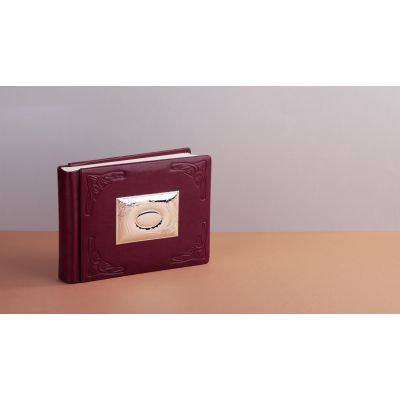 Фотоальбом Модерн 15х21, красный с серебристым-1