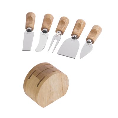 Набор для сыра Chief of cheese на подставке, натуральный-2