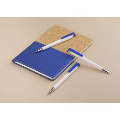 Ручка шариковая Chuck, белый с синим-1