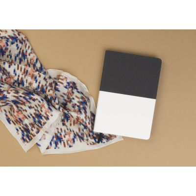 Ежедневник недатированный Палермо, формат А5, черный с белым-1