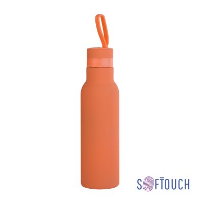 Бутылка для воды Фитнес 700 мл, покрытие soft touch, оранжевый-0