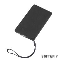 Зарядное устройство Камень с покрытием soft grip, 4000 mAh в подарочной коробке, черный #, черный