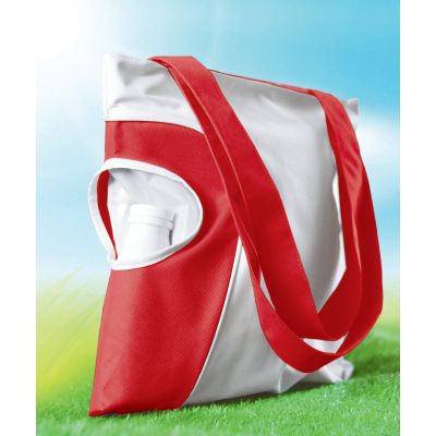 Сумка пляжная Карибские острова, красная/белая#, белый с красным-4