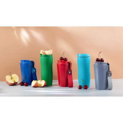 Термостакан Eclipse 400 мл, покрытие пудра, синий, синий-9