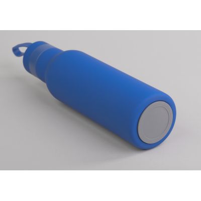 Бутылка для воды Фитнес 700 мл, покрытие soft touch, синий-4