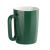 Кружка керамическая Calypso 250 мл, зеленый с белым Кружка керамическая Calypso 250 мл, зеленый с белым