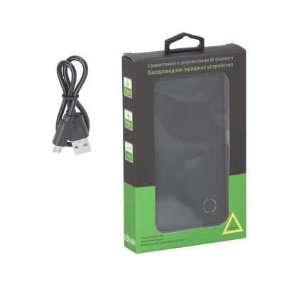 Беспроводное зарядное устройство Fast SOFTTOUCH, 6000 mAh, черный-4