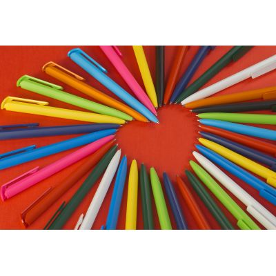 Ручка шариковая TRIAS SOFTTOUCH, темно-синий-1