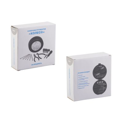 Набор инструментов Колесо, черный с серебром-4