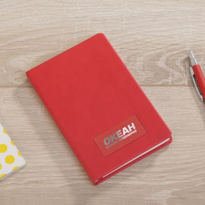 Блокнот Рим, А6, покрытие soft touch, красный-1