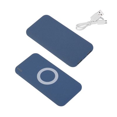 Набор подарочный Камень 8000 mAh на 2 предмета, темно-синий с черным-2