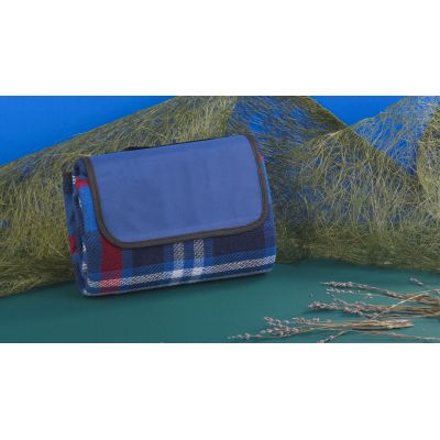 Плед для пикника Шотландия, синий-1