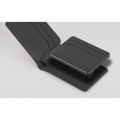 Портмоне со cъёмным (на магните) беспроводным зарядным устройством 3000 mAh, черный-1