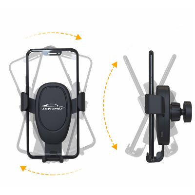 Автомобильное беспроводное (10W) зарядное устройство Clamp SOFTTOUCH с подсветкой логотипа, покрытие soft touch, черный-3