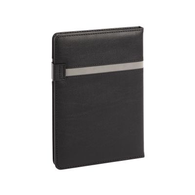 Ежедневник недатированный Бари, формат А5, черный с серым-1