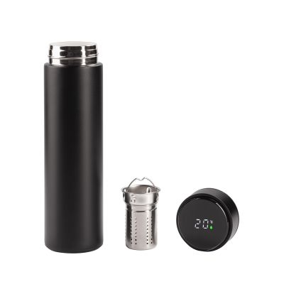 Заварочный термос Финикс 500 мл с индикацией температуры, черный-1