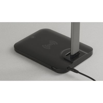 Лампа с беспроводным зарядным устройством High Light, черный-4