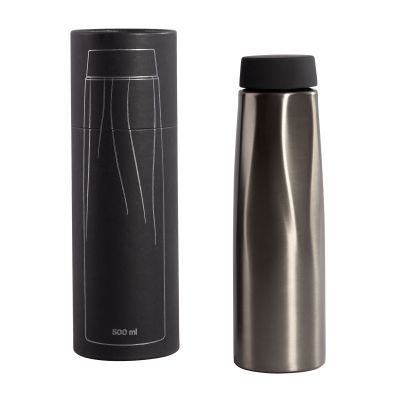 Термос Calypso 500 мл, стальной корпус, крышка в покрытии soft touch, стальной серый-0