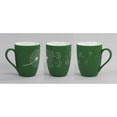 Кружка Trend, покрытие soft touch, зеленый-3