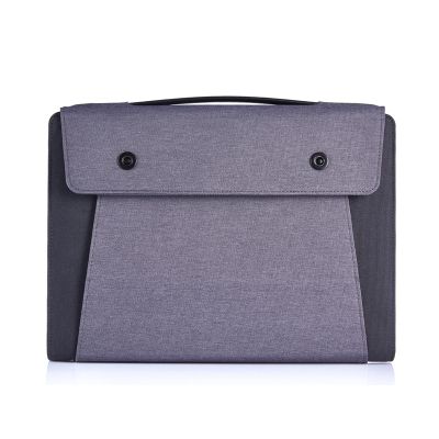 Мобильный офис с беспроводным зарядным устройством 5000 mAh, серый с черным-1