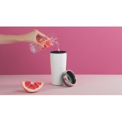 Термостакан Европа 500 мл, покрытие пудра, белый-5