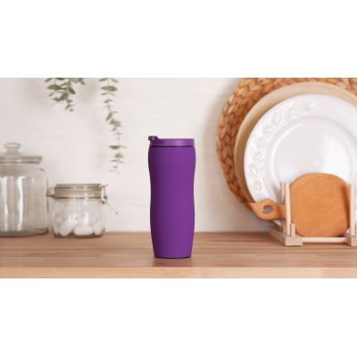 Термостакан Монтана 400 мл, покрытие soft touch, фиолетовый-3