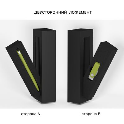 Набор ручка Jupiter + флеш-карта Vostok 16 Гб в футляре, покрытие soft touch, зеленое яблоко-2