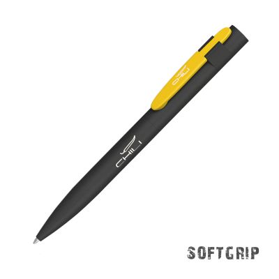 Ручка шариковая Lip SOFTGRIP, черный с желтым-0