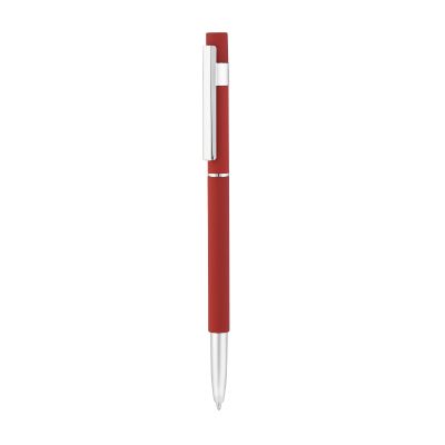 Ручка шариковая Star, покрытие soft touch, красный-2