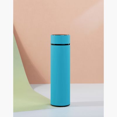 Термос Бостон с индикацией температуры, soft touch, 0,5л., бирюзовый-1