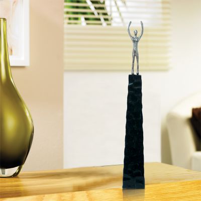 Статуэтка Победа, черный с серебром-1