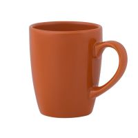 Кружка керамическая, оранжевый
