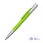 Ручка шариковая Clas, покрытие soft touch, зеленое яблоко