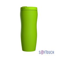 Термостакан Монтана, покрытие soft touch, 0,4 л., зеленое яблоко