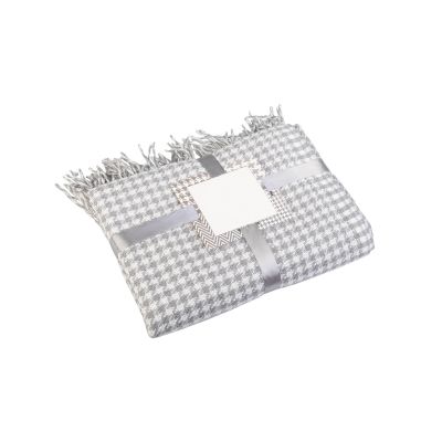 Плед Ritz , 140 х 200 см, серый с белым-0