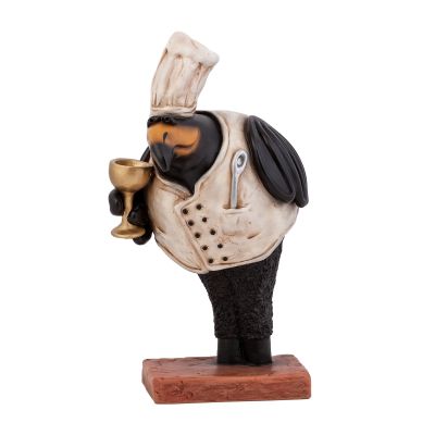 Статуэтка Rabenart Повар, черный с белым-0