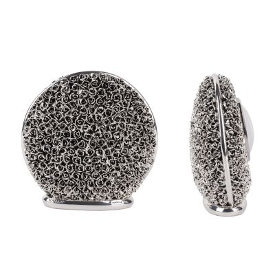 Часы настольные Розы, серебристый-1