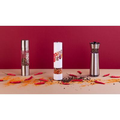 Гравитационная электрическая мельница Special miх для специй, серебристый-6