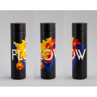 Термос Бостон 500 мл с индикацией температуры, пудра, черный-5