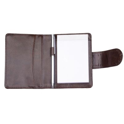 Блокнот с ручкой, коричневый-2