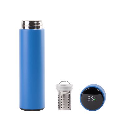 Заварочный термос Финикс 500 мл с индикацией температуры, синий-1