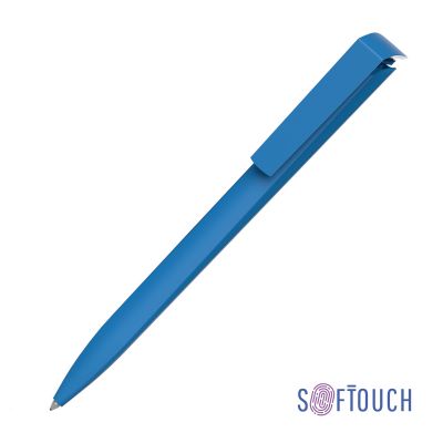 Ручка шариковая TRIAS SOFTTOUCH, голубой-0