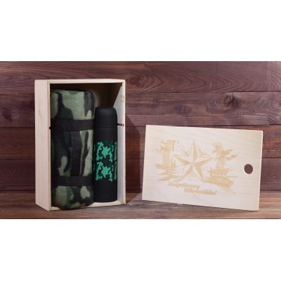 Набор  Защитнику Отечества 2 предмета, футляр, камуфляж-0