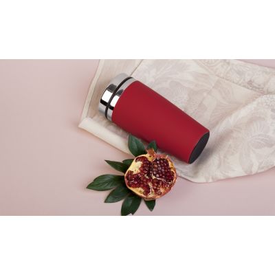 Термостакан Эльбрус 400 мл, покрытие soft touch, красный-1