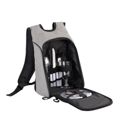 Набор для пикника Швеция на 2 персоны, серый с черным-3