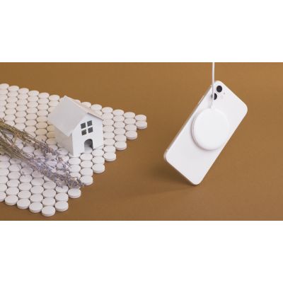 Беспроводное (15W) зарядное устройство Sticker с присосками, белый-5