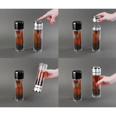 Заварочный термос Press 400 мл, серебристый, серебристый-4